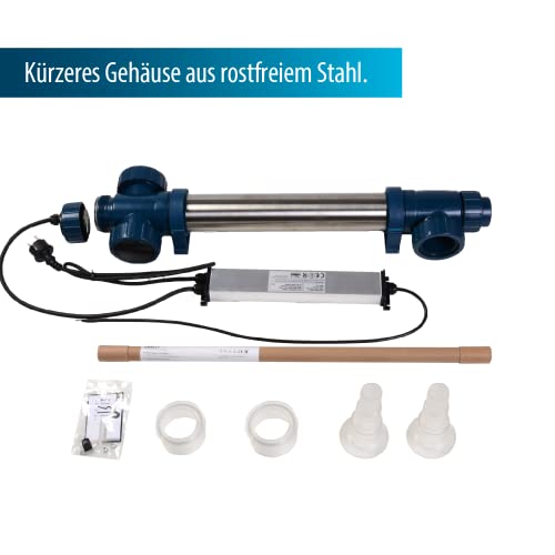 UVC Teichklärer Aquaforte Midi Power 40 Watt mit Edelstahlgehäuse
