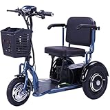 Generisch Elektro Dreirad Für Senioren Elektrisch Elektromobile Faltbar Elektrischer Rollstuhl Rollator Leichter Reisemobilitätsroller Mit Ladegerät Und Korb,2,42.5‘’*20.4‘’*35.4‘’