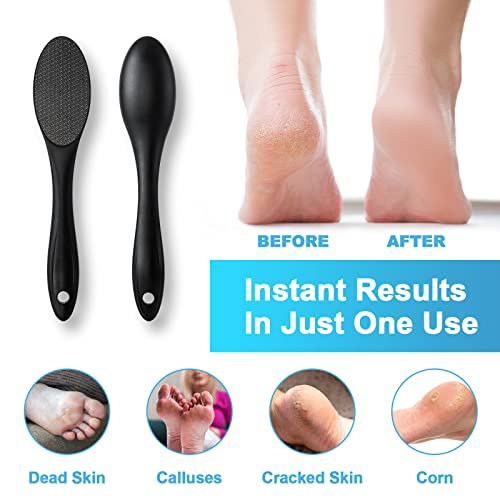 Glass Foot File Callus Remover For Feet, Foot Scrubber & Heel Scraper For Wet And Dry, Professional Foot Rasp Foot File Pedicure Tools For Dead Skin Removal And Foot Care #TOP5