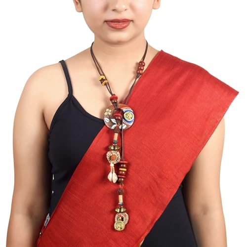 Image of AAKRITI ART CREATIONS Handcrafted Tribal Dhokra & Royal Brass Necklace Collection | Queen, Cleopatra & Heritage-Inspired Statement Jewelry | Artisan Ethnic Necklaces for Women