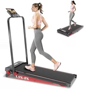 Walking Pad Treadmill with Incline 8% & Decline -1.5% 4 Level, Under Desk Treadmill for Home, 2.5HP Quiet BLDC EvoDrive Portable Walking Pad with Remote Control, Led Display