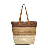 DIMENSIONS GÉNÉREUSES & PORTABLE:Largeur supérieure 43cm, largeur inférieure 29cm, profondeur 13cm, hauteur 34cm ; longueur verticale de la poignée 29cm pour un port confortable à l'épaule ; espace suffisant pour serviette de plage, iPad, bouteille d'eau et objets quotidiens.