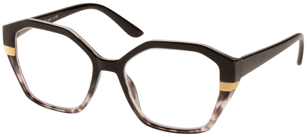 Remaldi York Black Reading Glasses 2.00