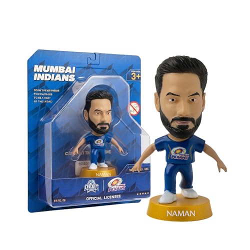 Image of Action Figure, IPL Edition 360 Rotatable Head, Cricket Player for Fans & Collectors (3 Inch Naman Dhir)