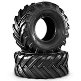 MOTOOS 20x10.00-8 Lawn & Garden Mower Tires (Set of 2),20x10x8 Tubeless Tractor Turf Tire,4 Ply Heavy Duty Tires for Riding Golf Carts Lawn Mower Riding