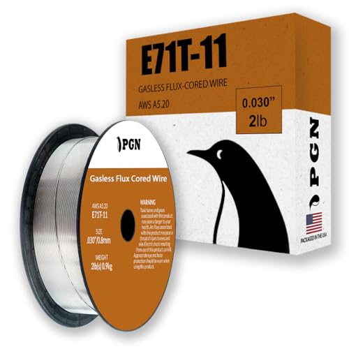 41Az34dRbBL. SL500 PGN Flux Core Wire .030 - E71T-11 .030 Inch, 2 Pound Spool - Gasless Mild Steel MIG Welding Wire with Low Splatter - For All Position Arc Welding
