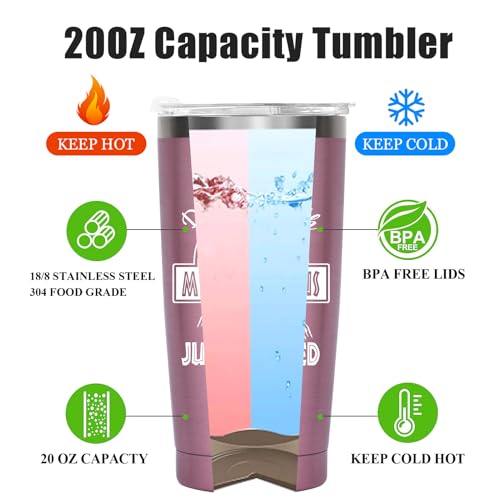 Careign Mothers Day Gifts for Mum,20OZ Funny Travel Mug Tumbler with Straw Lid,Mother's Day Gifts for Women Wife from Daughter Son,Mum Birthday Presents for Grandma on Christmas Anniversary