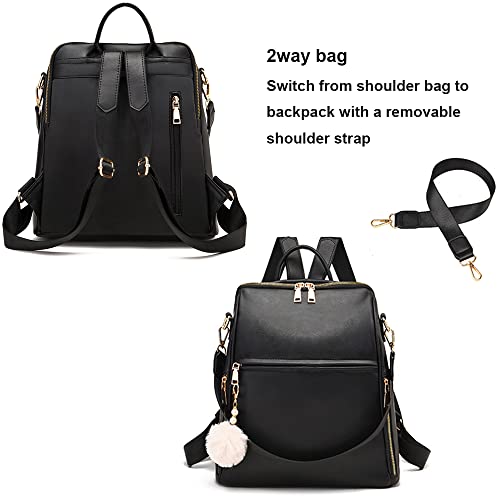 Backpack Purse For Women Pu Leather Waterproof Casual Travel Cute Shoulder Bag For Ladies #TOP5