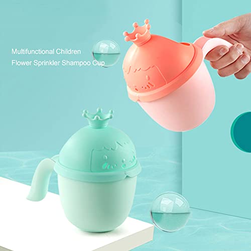 Image of EUBUY Baby Rinse Cup, Cute Whale Baby Bath Rinser, Shampoo Rinser, Newborn Bath Shower Wash Hair Cup for Protecting Infant Eyes