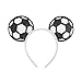 Doneace Soccer Headband Glitter Soccers Hair Bands Game Day Sports Hair Accessory for Women Man World Cup Sports Fans Accessory Supplies (Soccer)