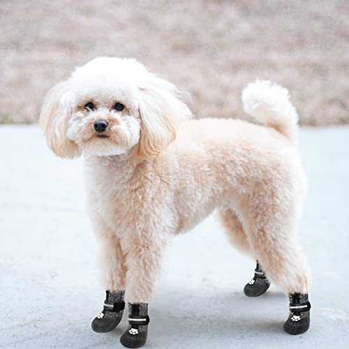 Vkpetfr Breathable Dog Boots - Waterproof Shoes For Dogs With Reflective Strip For All Seasons, Anti-Slip Socks Paw Protector Heat Protection For Indoor And Outdoor Puppy Hiking #TOP6