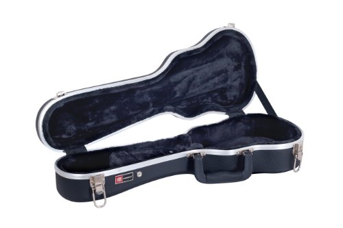 Crossrock, 0-String Soprano Ukulele, Super Leggero Abs Modellato Custodia Rigida In Nero, (CRA860SUBK) - 2