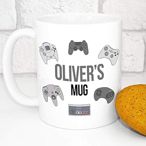 Personalised Gamers Mug - Add Your Own Nane - Unique Custom Gamer Gift Cover