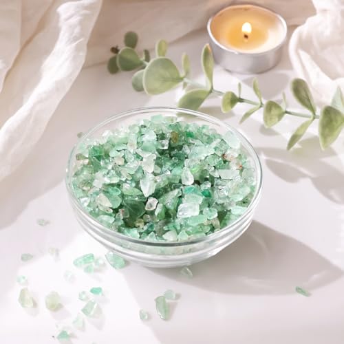 Image of Natural Green Strawberry Quartz Crystal Chips 50 gm |Polished Healing Gemstone Chips for Meditation, Reiki, Energy Work, Crystal Collection, Home Decor, Feng Shui & Vastu Stones