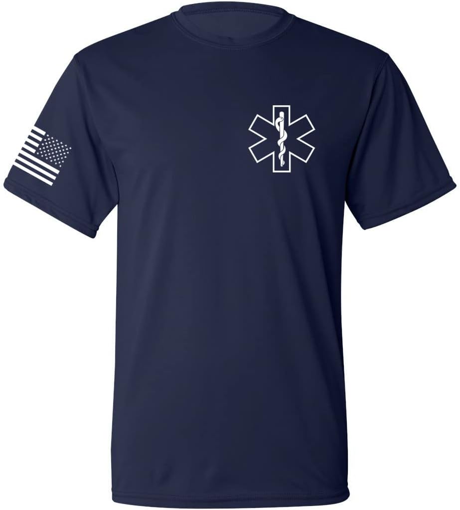 Law Enforcement - Police EMS FBI Fire Rescue Sheriff K-9 Two-Sided T-Shirt | Halloween Costume Cosplay Accessory