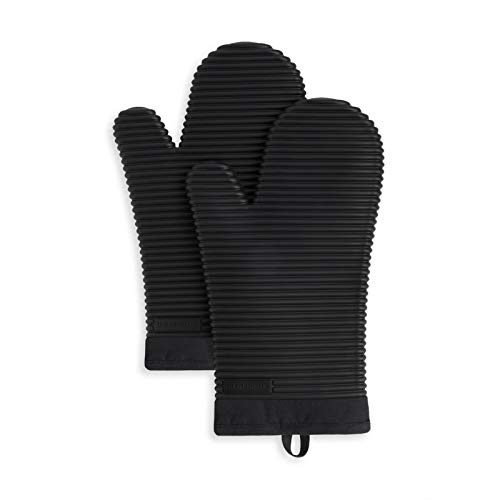 KitchenAid Ribbed Soft Silicone Oven Mitt Set, 7