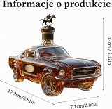 Dekanter do whisky 3D, ręcznie dmuchana szklana, butelka na napoje alkoholowe, dekoracja baru (samochód sportowy)