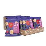 Crispy Natural Chips de Pomme Saveur de fruits des bois 24x18g | En-cas de Fruits Séchés Naturels | Sans Sucre Ajouté | Source de Fibres