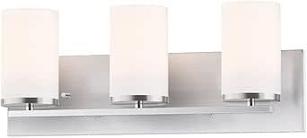 Maxim Lighting 10283SWSN Lateral - 3 Light Bath Vanity-7.63 Inches Tall and 24 Inches Wide, Finish Color: Satin Nickel