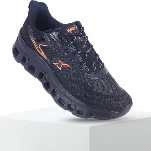 Image of SPARX Sports Running Shoes for Men - Lightweight Breathable Lace-Up Athletic Shoes with Cushioned Comfort, Shock Absorption, Durable Grip, Flexible Sole & Everyday Walking Performance
