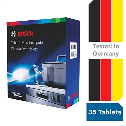 Image of Bosch Detergent for Front Load Washing Machine - 1 l and Bosch Tablet for Dishwasher - 20 g (Pack of 35)