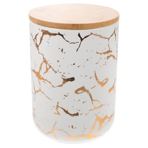 DECORNIJIA Barattolo Ermetico in Media con Contenitore per Tè Sfuso e Caramelle Organizer per Alimenti Essiccati Conservazione e Sicura Design Semplice e Resistente