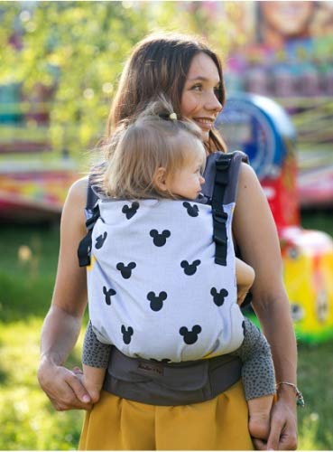 Kinder Hop Babydrager Multi Grow Carrier Miki katoen wit - Image 3