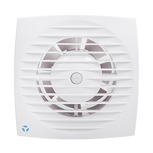Airflow Aria 100MST Bathroom Extractor Fan with Motion Sensor - 100mm/4- Energy Efficient 6.3W, 18.5 l/s, SFP 0.34W/L/s, Quiet 26dB, 2-Years Warranty