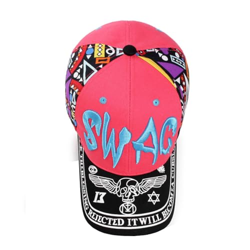 XGOPTS Men Women Cotton Embroidered Baseball Cap Adjustable Distressed Colorful Baseball Hat Unstructured Low Profile Dad Hat4