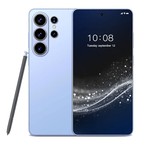 FNCOCO S26 Ultra Unlocked Cell Phones, 16GB+512GB Android Phone, Android 16 Smartphone, 108MP+68MP Camera, 6.9“+120Hz HD Screen, 7000mAh Long Battery Life, Dual SIM, Face ID, GPS-Blue