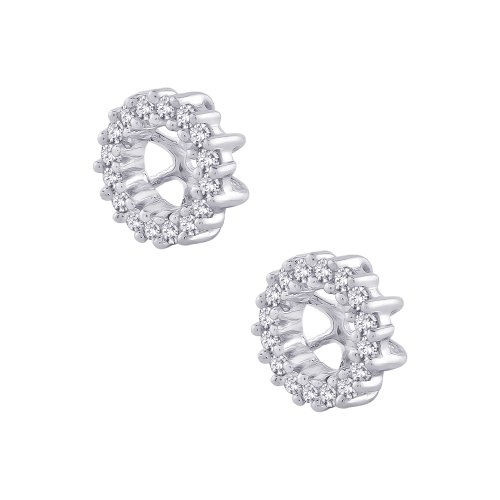 Katarina Diamond Earring Jackets In 14K White Gold (1/4 Cttw) (Color Gh, Clarity I1-I2) #TOP2