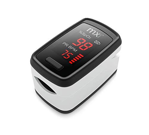 MX HealthFingertip Pulse Oximeter - Measures Sp02 and Pulse Rate