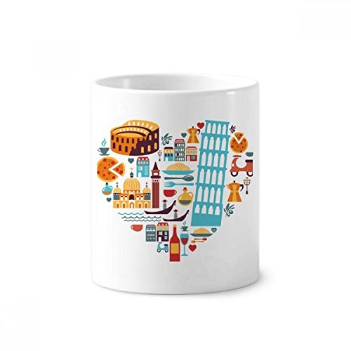 Céramique d'Italie Théâtre romain tasse blanche 350ml de haute qualité décorative