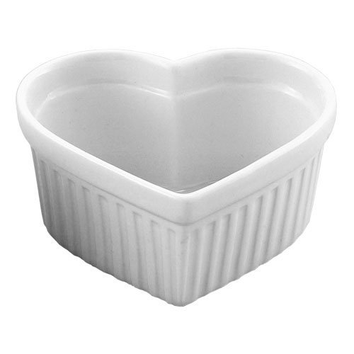 HIC Porcelain6 oz Heart Souffle Dish, 1 ea