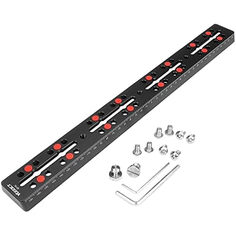 400mm / 15.7" Rail Bar Metal Dovetail Mounting Plate with M6 1/4" 3/8" Camera Screw for Vixen Style Dovetail Saddles Telescope Scope Adapter Mount Base OTA Equatorial Tripod Sky Astrophotography Cover