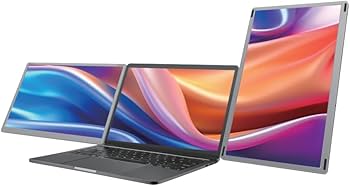 Amazon.co.jp: Kwumsy S6 15.6”モバイルモニター 2画面 トリプル