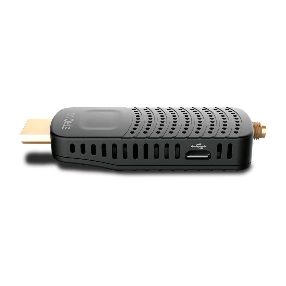 Strong Thomson SRT82 HDMI Stick TDT Full HD -DVB-T2 - Compatible con HEVC265 - HDMI, USB, Dolby Digital Plus - Negro