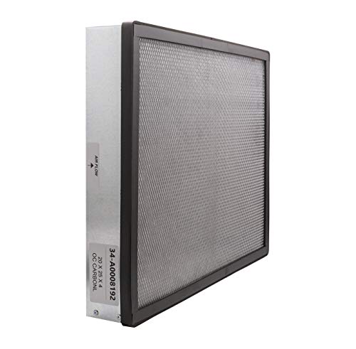 Pollution Control Unit (PCU) Odor Control Filter. 100% Carbon Includes perimeter gasket (20" x 25" x 4")