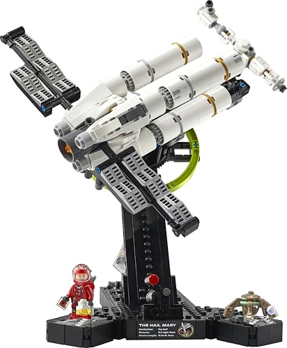 Icons Project Hail Mary - Kit di Modellismo con Astronave in Miniatura per Adulti - Set da Esposizione con Minifigure di Ryland Grace e Figura di Rocky - Regalo per Fan del Film e del Libro 11389 - Lego - Immagine 7