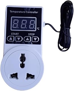 Quick Sense (QS-TC-05-PL) ABS 10A Electronic Adjustable LED Digital Temperature Controller Socket