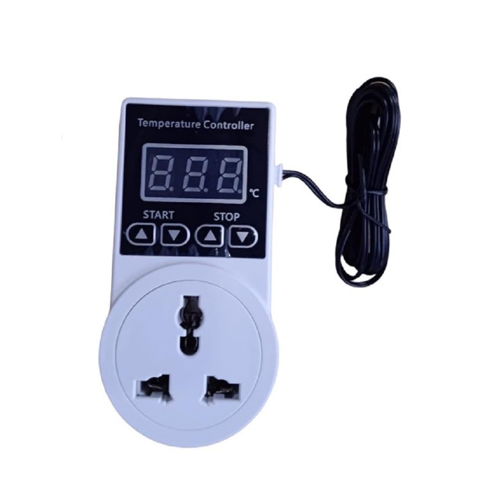 Quick Sense (QS-TC-05-PL) ABS 10A Electronic Adjustable LED Digital Temperature Controller Socket