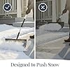 Best Choice Products 24in Galvanized Steel Blade Heavy-Duty Snow Pusher, Hand Plow for Snow Removal, Ergonomic Handle, Easy Storage - Black #4
