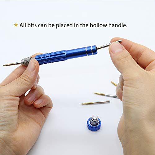 T5 T6 Torx Screwdriver Y000 screwdriver P5 Pentalobe Screwdriver 6 in 1 Precision Screwdriver Set for iPhone,iPad,Laptop,Macbook Air,Samsung,Eyeglass Repair Tools