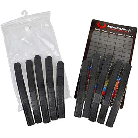 Renegade GK Endo Pro-Tek Fingersaves (Set of 10) Fits Goalkeeper Gloves Sizes 4-12, Maximum Protection Cover