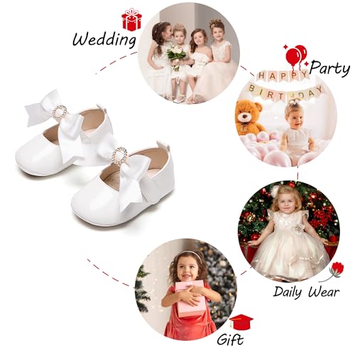 Image of PHIRAMIN Toddler Girl Mary Jane Dress Shoes-Little Girl School Uniform Shoes for Wedding Party