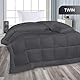 Utopia Bedding Ganzjahres-Daunen-Alternative Gesteppte Twin/Twin XL Bettdecke - Bettbezug mit Ecklaschen - maschinenwaschbar - Bettdecke - Grau