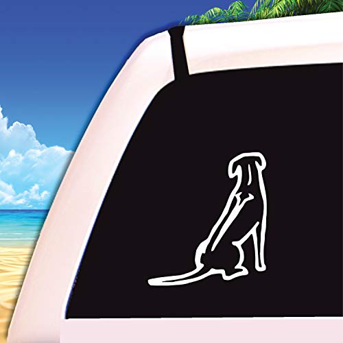 Rhodesian Ridgeback Dog White Sticker Decal