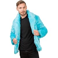 Chaks - Abrigo de piel para adultos, chaqueta corta de piel