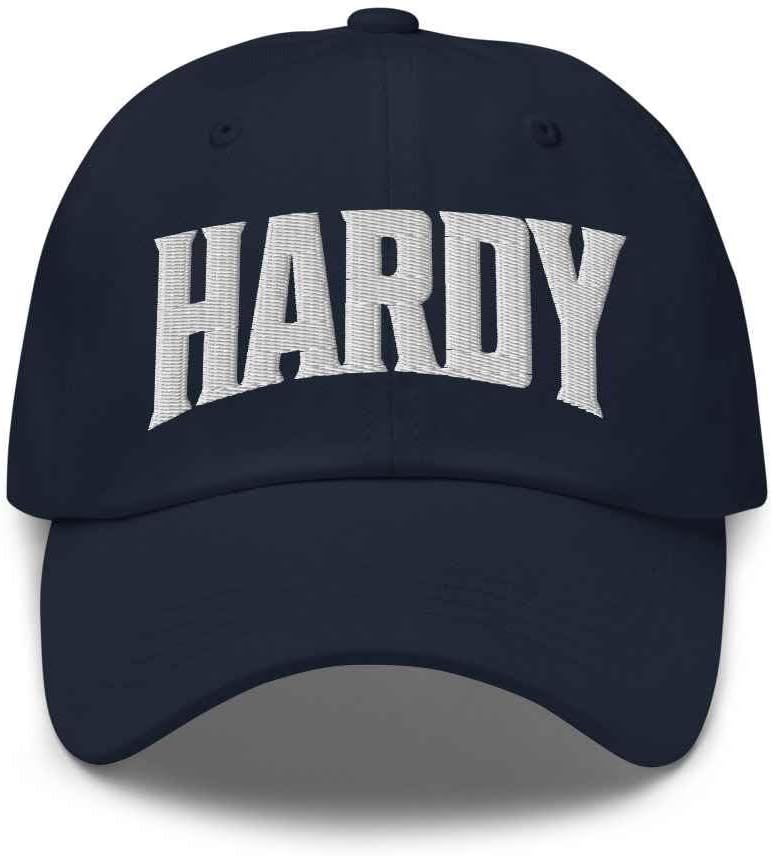 Hardy Baseball Cap Hardy Dad Hat Arkansas AR Hat Embroidered Souvenir