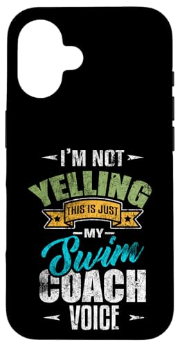 Entrenador de natación con voz divertido I'm Not Yelling Swim Trainer Carcasa para iPhone 16